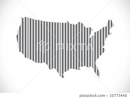 Map of USA in idea design 10773448