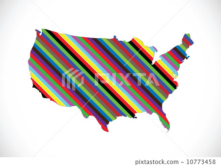 Map of USA in idea design Map of USA in idea design 10773458