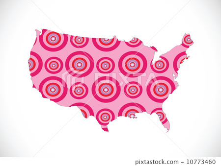 Map of USA in idea design Map of USA in idea design 10773460