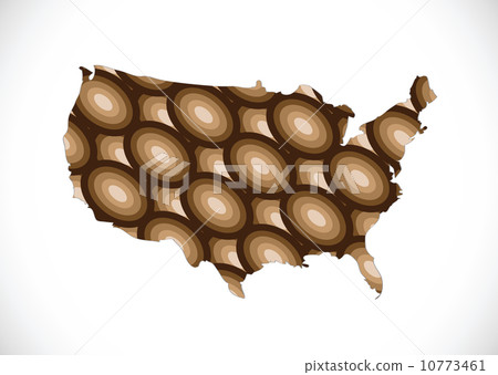 Map of USA in idea design Map of USA in idea design 10773461