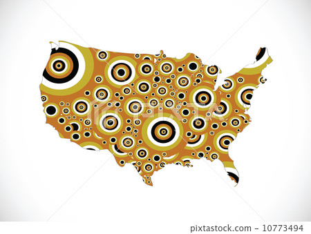 Map of USA in idea design Map of USA in idea design 10773494
