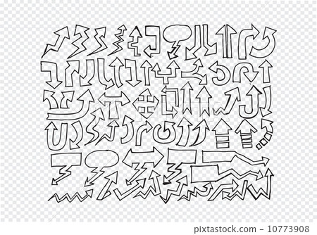 Hand drawn sketch arrow collection Hand drawn sketch arrow collection 10773908