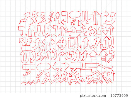 Hand drawn sketch arrow collection Hand drawn sketch arrow collection 10773909