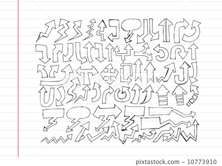 Hand drawn sketch arrow collection Hand drawn sketch arrow collection 10773910