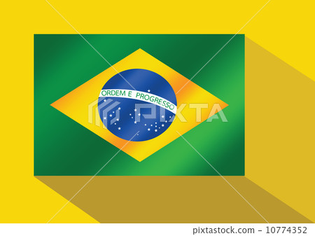 Brazil flag theme idea design 10774352