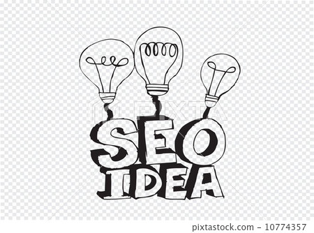 Bulb SEO Idea Search Engine Optimization concept design 10774357