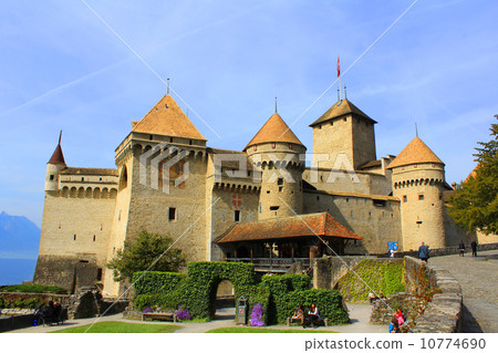 Chillon Castle floating on Lake Leman Switzerland 10774690