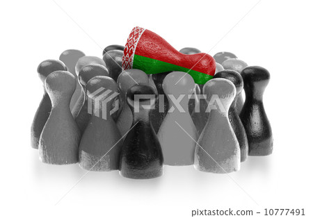 One unique pawn on top of common pawns 10777491