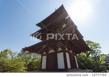 The triple tower of Horinji 10777769