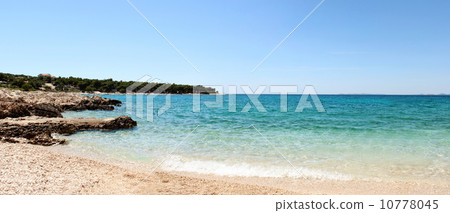 Panorama of beautiful beach in Croatia Panorama of beautiful beach in Croatia 10778045