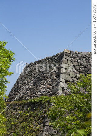 Koriyama castle Ishigaki of the castle stand Koriyama castle Ishigaki of the castle stand 10778578