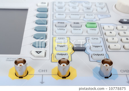 keyboard of professional modern test equipment - analyzer 10778875