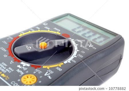 Modern digital multimeter on a white background 10778882