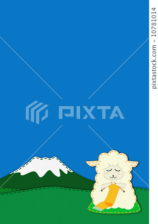 Sheep knitting illustration Sheep knitting illustration 10781014