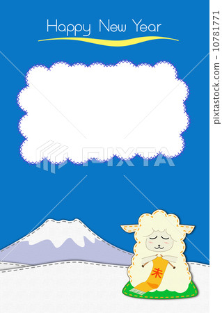 Winter sheep embroidery Winter sheep embroidery 10781771