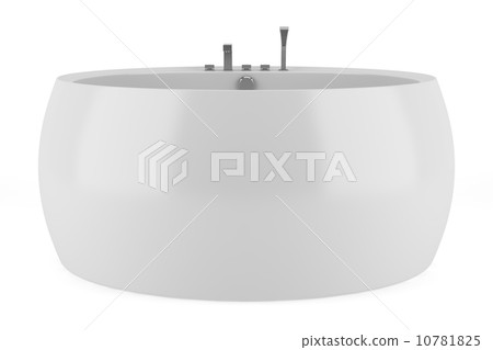 modern round bathtub isolated on white background 10781825