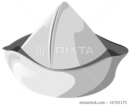 White sea hat isolated. White sea hat isolated. 10783175