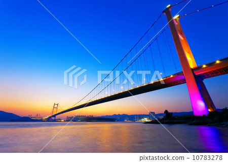 Sunset at Tsing Ma Bridge 10783278