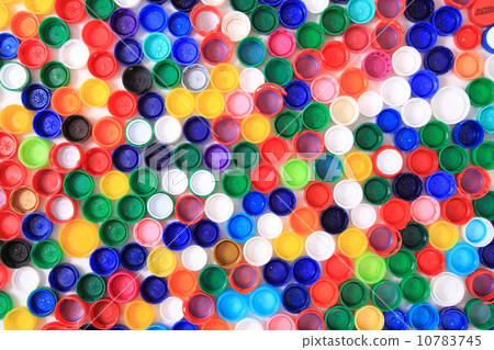 color plastic caps from pet bottles 10783745