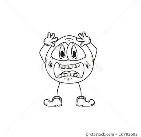 emoticon shock sketch emoticon shock sketch 10792692