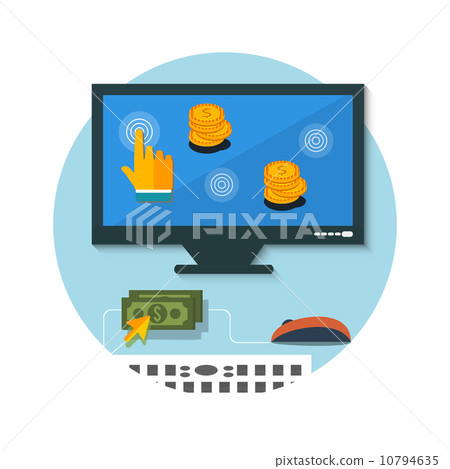 Pay per click internet advertising model 10794635