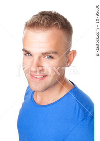 Portrait of happy smiling young man Portrait of happy smiling young man 10795030