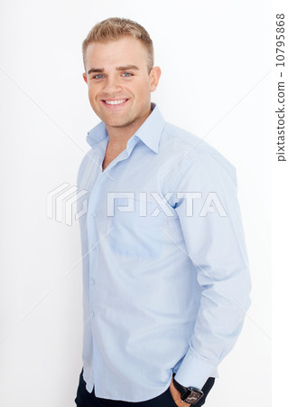 Portrait of happy smiling young businessman Portrait of happy smiling young businessman 10795868