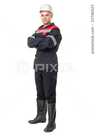 Full length portrait of young worker Full length portrait of young worker 10796925