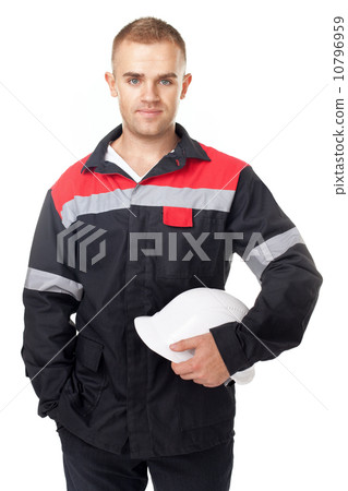 Portrait of young smiling engineer 10796959