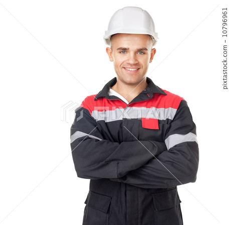 Portrait of young smiling engineer 10796961