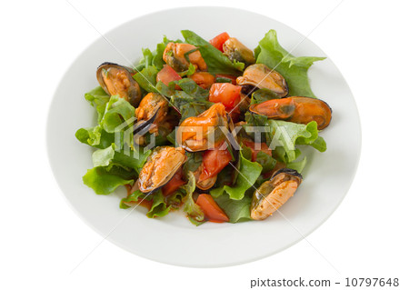 salad with mussels salad with mussels 10797648