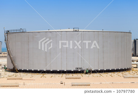 Big gray tank with diesel fuel in Saudi Arabia Big gray tank with diesel fuel in Saudi Arabia 10797780