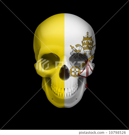 Vatican City flag skull 10798526