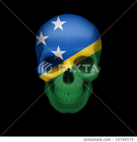 Solomon Islands flag skull 10798575