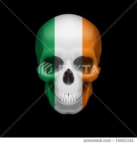 Irish flag skull 10802182