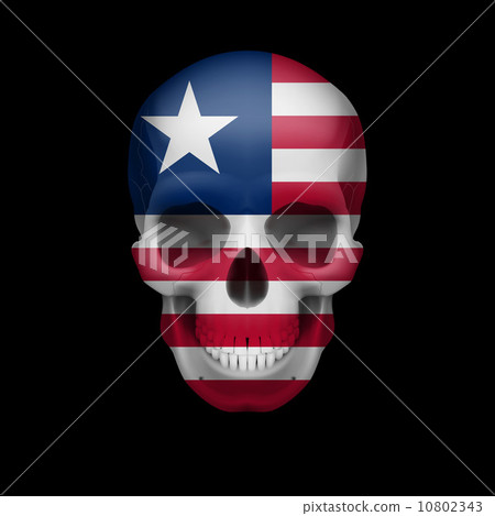 Liberian flag skull 10802343