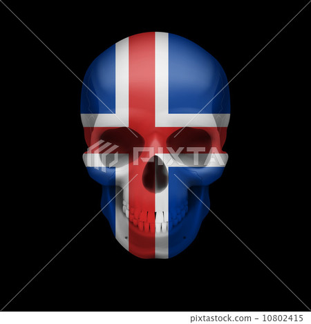 Icelandic flag skull 10802415