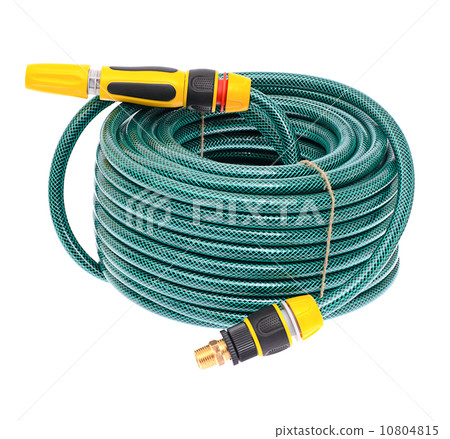 Garden Hose Isolated on White Background 10804815
