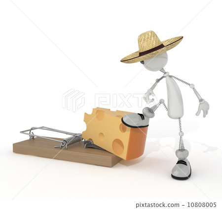 3d person and mousetrap. 10808005