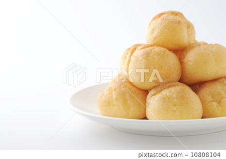 Sweet cream heaping French sweets White back 10808104