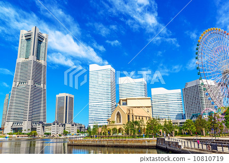 橫濱港未來的風景(從橫濱市中區,運河公園) 橫濱港未來的風景(從橫濱市中區,運河公園) 10810719