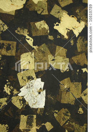 Gold paper texture on Buddha sculpture Gold paper texture on Buddha sculpture 10810789
