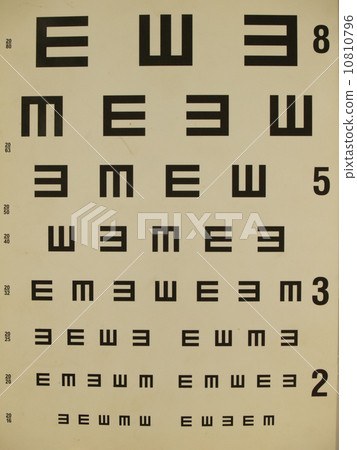 Eye test chart 10810796