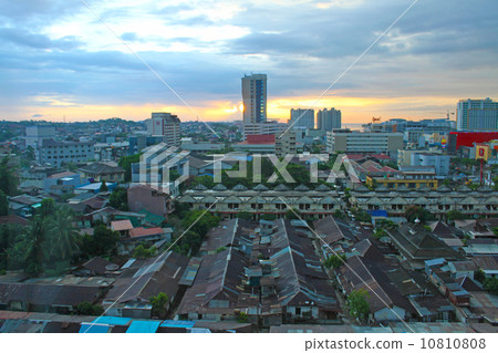 Evening view of Balikpapan 10810808