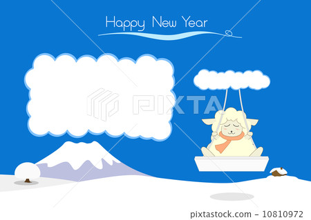 Sweep of winter sheep Sweep of winter sheep 10810972