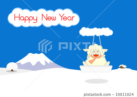 Sweep of winter sheep 10811024