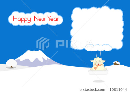 Sweep of winter sheep Sweep of winter sheep 10811044