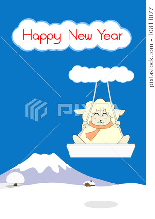 Sweep of winter sheep Sweep of winter sheep 10811077