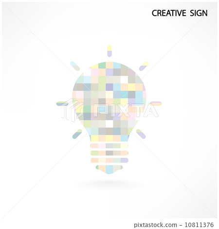 Creative light bulb sign Creative light bulb sign 10811376