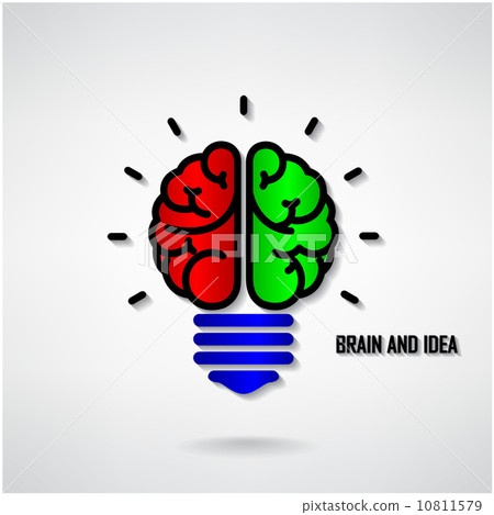 Creative brain Idea concept background 10811579